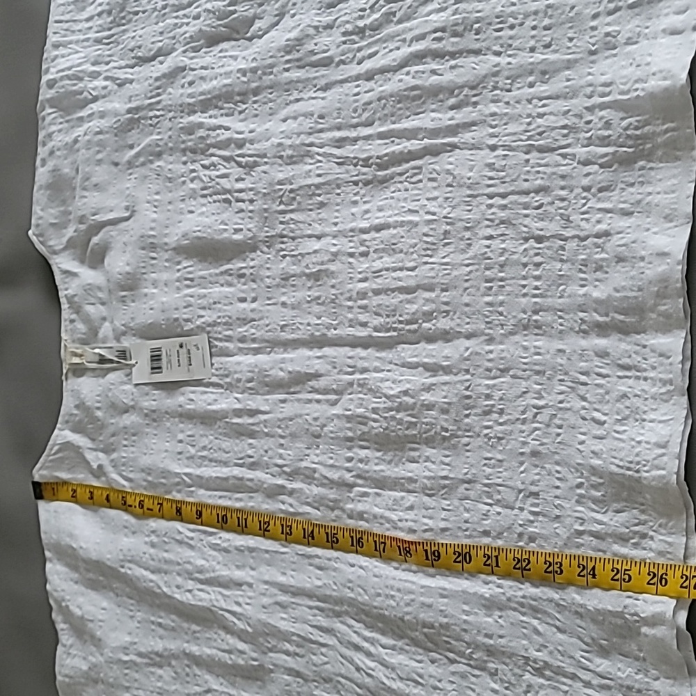 Eileen Fisher Women's White Poncho With Tie S/M - Picture 4 of 8